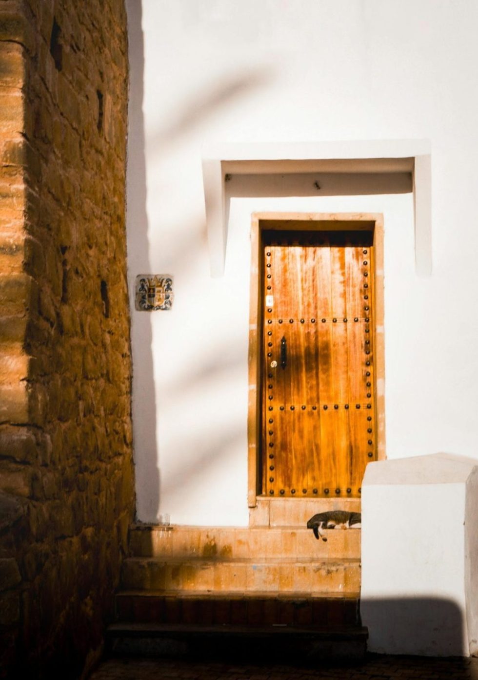 Puerta en edifico en Rabat